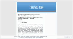 Desktop Screenshot of feamul.wordpress.com