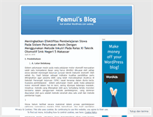 Tablet Screenshot of feamul.wordpress.com