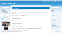Desktop Screenshot of cfallskeyclub.wordpress.com
