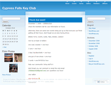 Tablet Screenshot of cfallskeyclub.wordpress.com