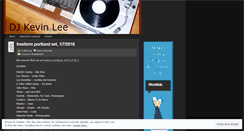 Desktop Screenshot of djkevinlee.wordpress.com