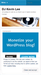 Mobile Screenshot of djkevinlee.wordpress.com