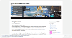 Desktop Screenshot of ghysalbrechtdownunder.wordpress.com