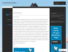 Tablet Screenshot of cowgirltuffcompany.wordpress.com