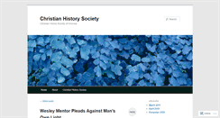 Desktop Screenshot of christianhistorysociety.wordpress.com