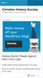 Mobile Screenshot of christianhistorysociety.wordpress.com