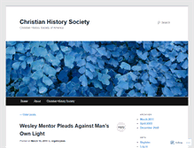 Tablet Screenshot of christianhistorysociety.wordpress.com