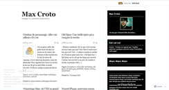 Desktop Screenshot of maxcroto.wordpress.com