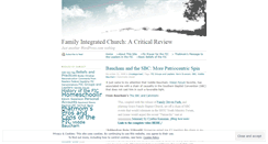 Desktop Screenshot of familyintegratedcritique.wordpress.com