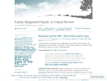 Tablet Screenshot of familyintegratedcritique.wordpress.com