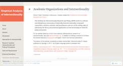 Desktop Screenshot of intersectionalityandmethodology.wordpress.com