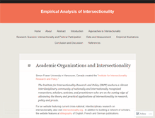 Tablet Screenshot of intersectionalityandmethodology.wordpress.com