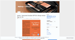 Desktop Screenshot of makeupme.wordpress.com
