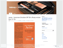 Tablet Screenshot of makeupme.wordpress.com