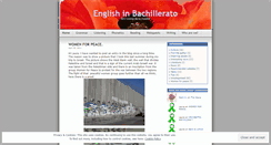 Desktop Screenshot of englishinbachillerato.wordpress.com