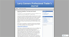 Desktop Screenshot of connorstradingjournal.wordpress.com