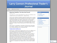 Tablet Screenshot of connorstradingjournal.wordpress.com