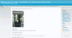 Desktop Screenshot of estache.wordpress.com