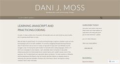 Desktop Screenshot of danijmoss.wordpress.com