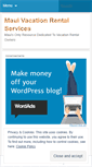 Mobile Screenshot of mauivacationrentalservices.wordpress.com