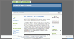 Desktop Screenshot of learningmatetimes.wordpress.com