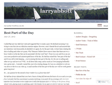 Tablet Screenshot of larryabbott.wordpress.com