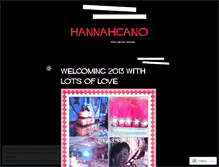 Tablet Screenshot of hannahcano.wordpress.com