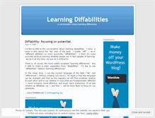 Tablet Screenshot of diffabilities.wordpress.com