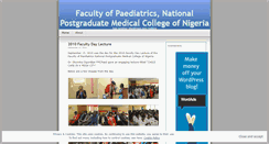 Desktop Screenshot of paediatricsnpmcn.wordpress.com