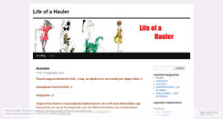 Desktop Screenshot of lifeofahauler.wordpress.com