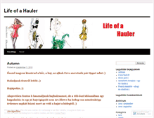 Tablet Screenshot of lifeofahauler.wordpress.com