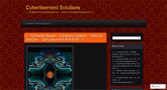 Desktop Screenshot of cybertisement.wordpress.com