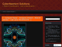 Tablet Screenshot of cybertisement.wordpress.com