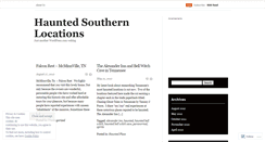 Desktop Screenshot of hauntedsouthernlocations.wordpress.com