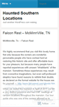 Mobile Screenshot of hauntedsouthernlocations.wordpress.com