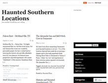 Tablet Screenshot of hauntedsouthernlocations.wordpress.com