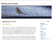 Tablet Screenshot of birdingovermyhead.wordpress.com