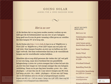 Tablet Screenshot of goingsolar.wordpress.com