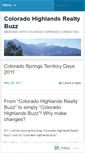 Mobile Screenshot of coloradohighlandsrealtybuzz.wordpress.com