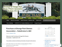 Tablet Screenshot of foxchasehoa.wordpress.com