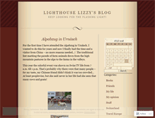 Tablet Screenshot of lighthouselizzy.wordpress.com