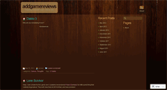 Desktop Screenshot of addgamereviews.wordpress.com