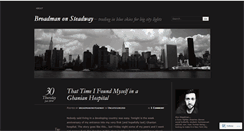 Desktop Screenshot of broadmanonsteadway.wordpress.com