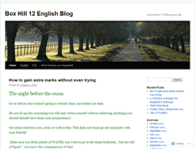 Tablet Screenshot of boxhillyear12english.wordpress.com