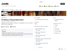 Tablet Screenshot of myjoodle.wordpress.com