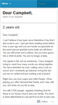 Mobile Screenshot of dearcampbell.wordpress.com