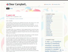 Tablet Screenshot of dearcampbell.wordpress.com