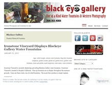 Tablet Screenshot of blackeyegallery.wordpress.com