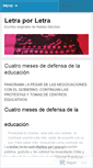Mobile Screenshot of letraporletra.wordpress.com