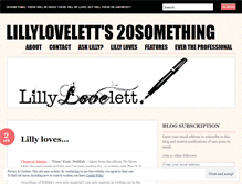 Tablet Screenshot of lillylovelett.wordpress.com